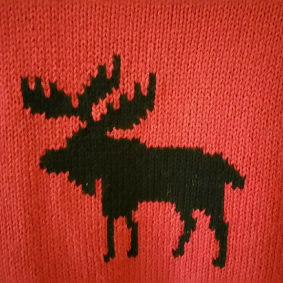 Boys 2-pc. Winter Moose Ensemble 7/8 Sweater & CandyCane Shirt 🎁 - Picture 3 of 6